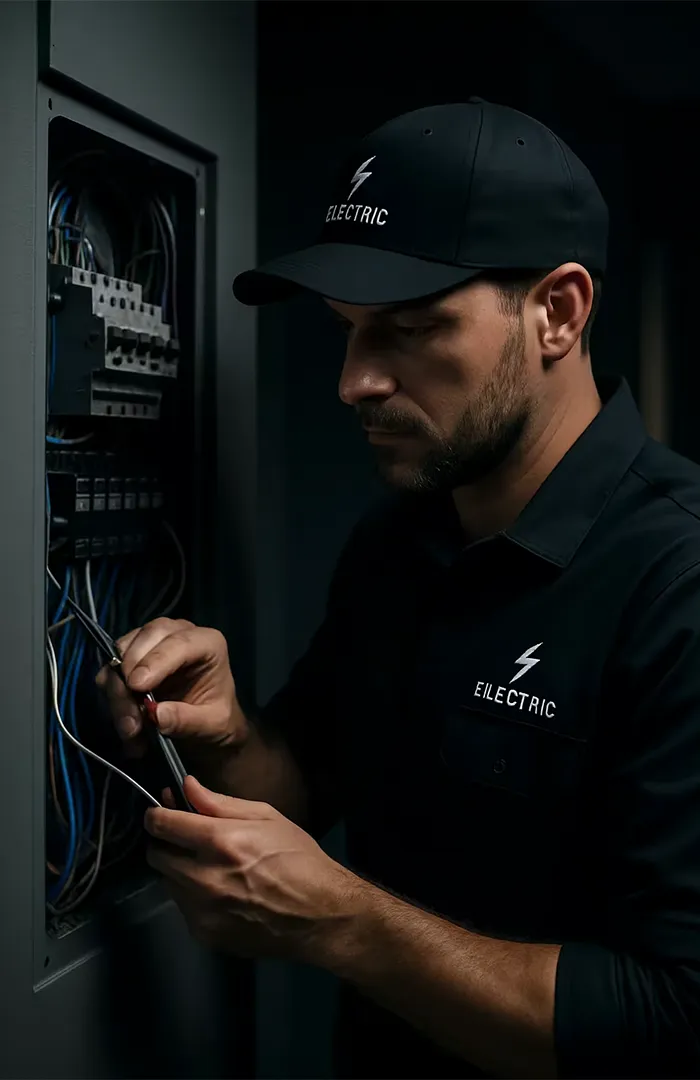 Licensed Lighting IQ electrician performing upgrades in Greater Vancouver.