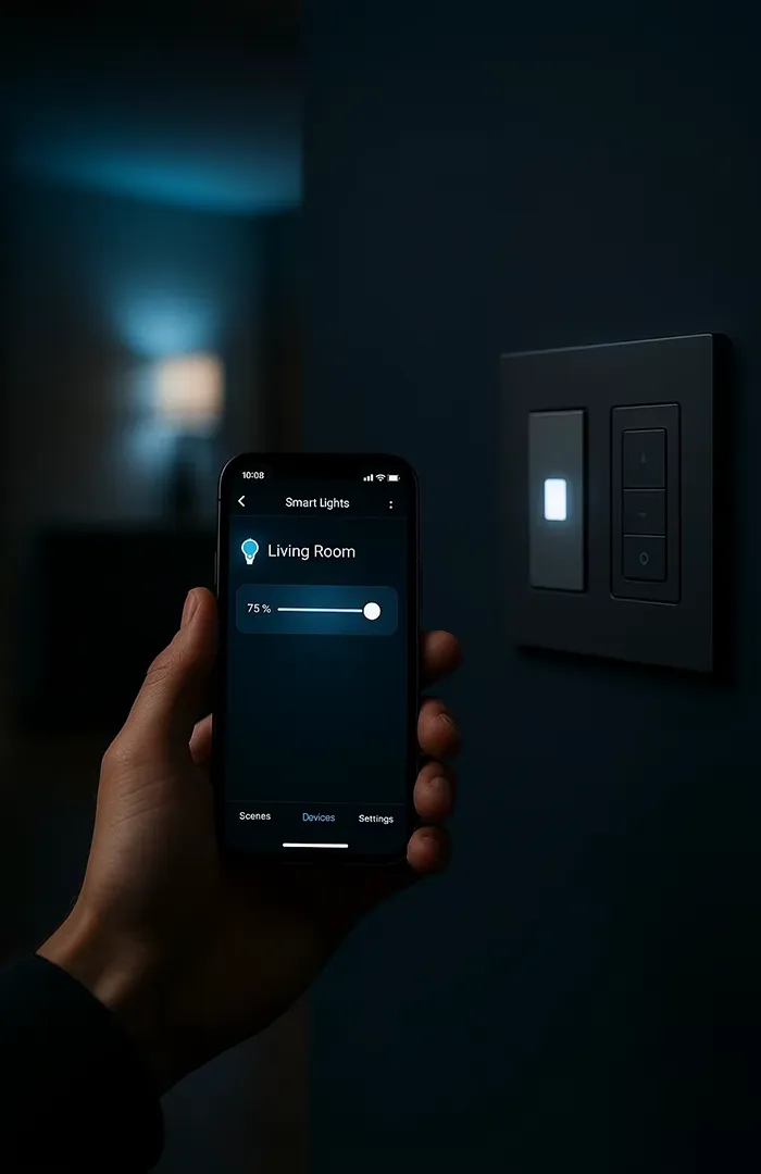 Lutron Caseta smart lighting installation for Fraser Valley home automation.